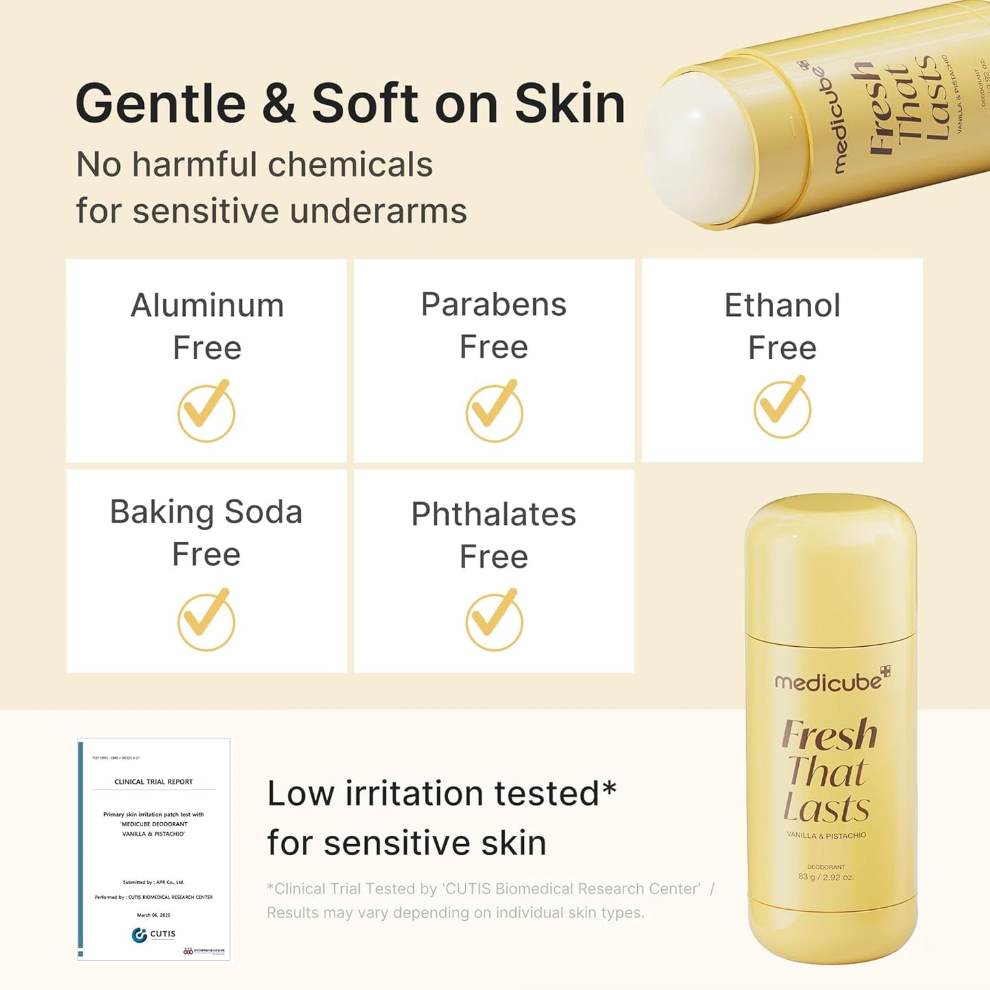 Deodorant Vanilla & Pistachio Fresh