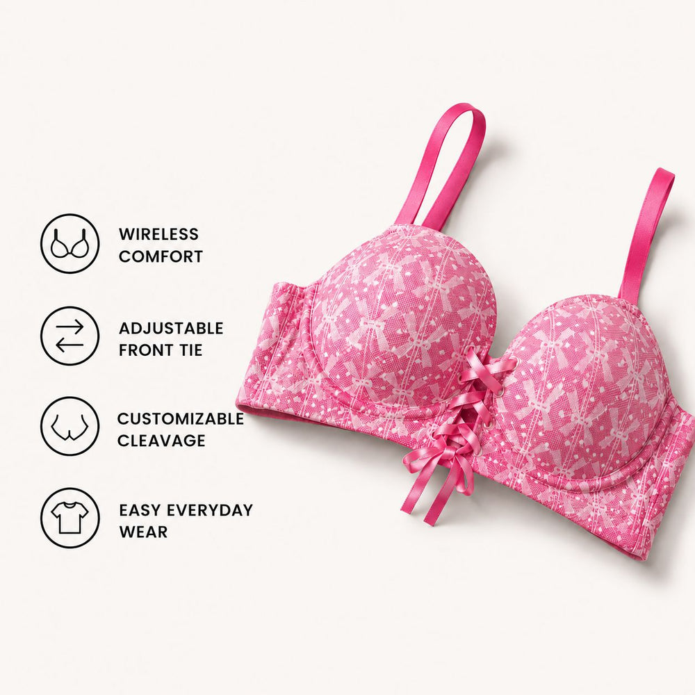 Extra Padding Wireless Push Up Bra