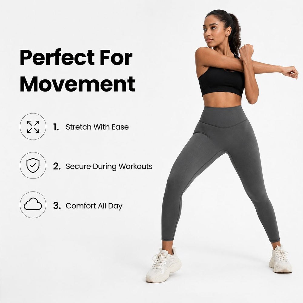 Women's Solid Color Sports Leggings
