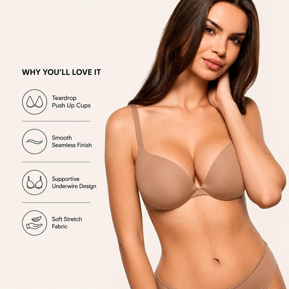 Teardrop Push Up Bra