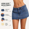 Low Waist Denim Skort