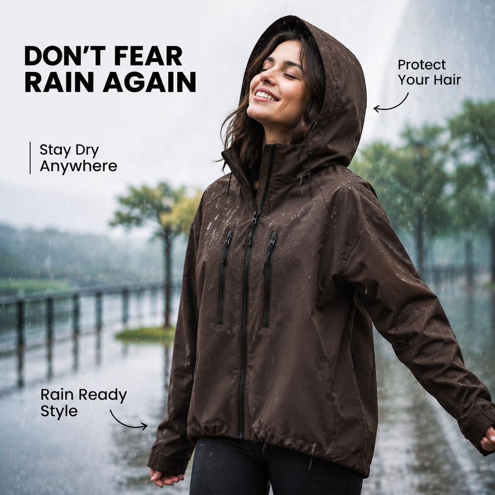 Waterproof Hooded Rain Jacket