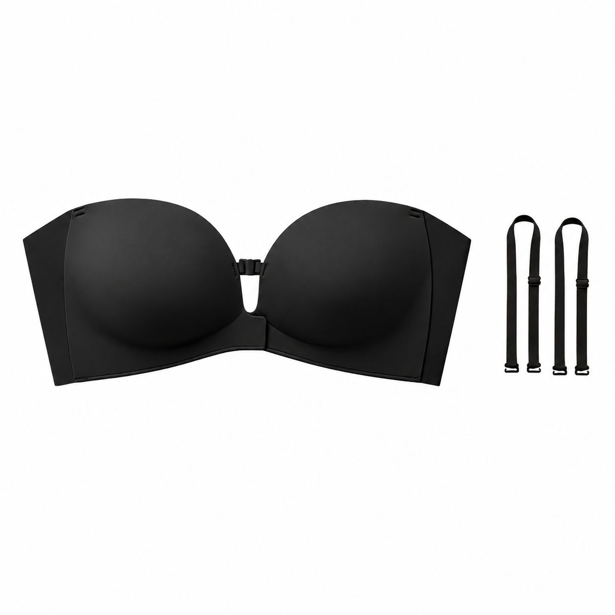Womens Strapless Front Closure Bra Push Up