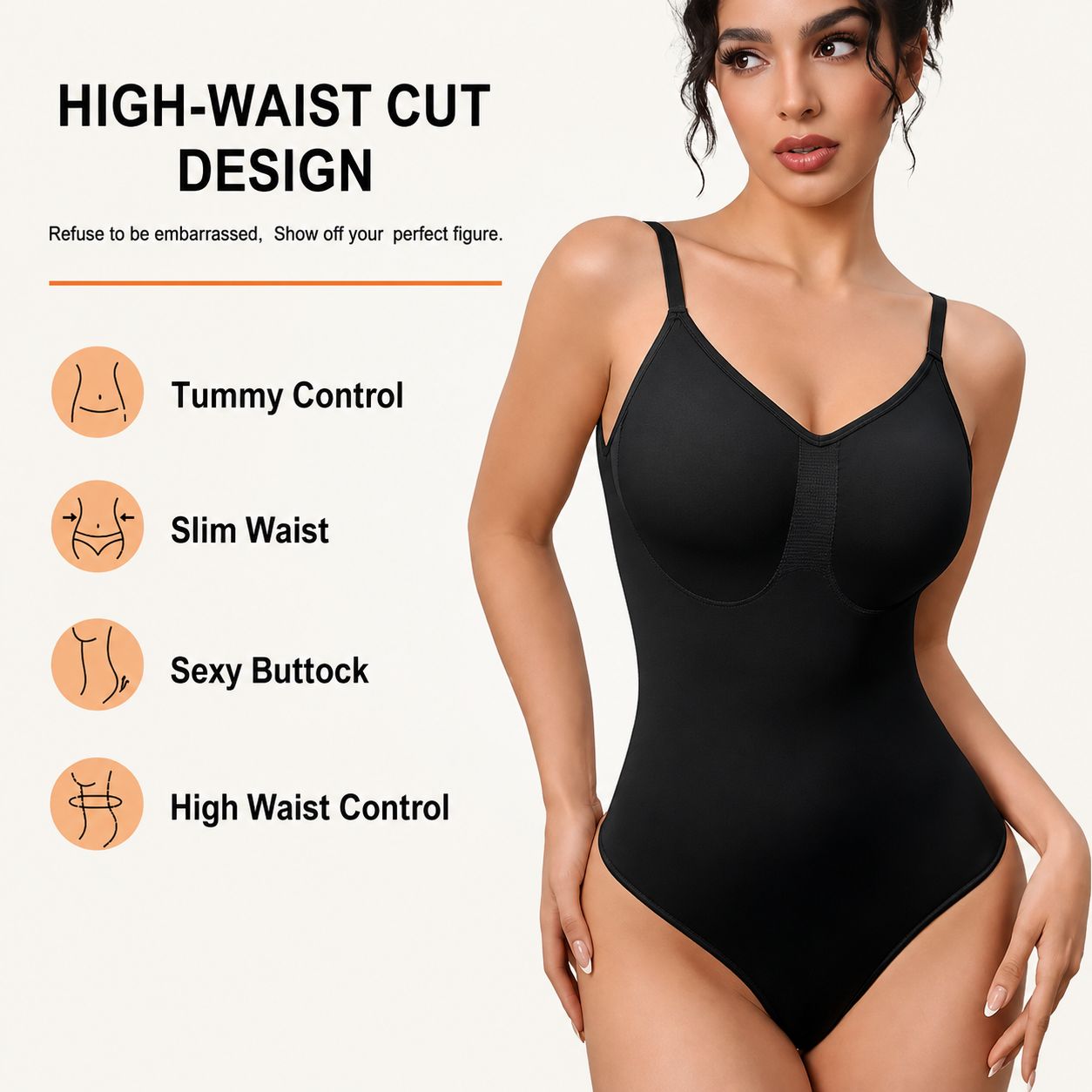 Backless Shapewear Bodysuit