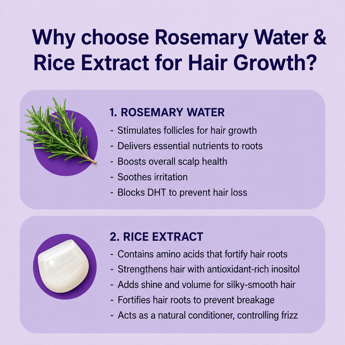 Rosemary and Rice Water Hair Growth Spray