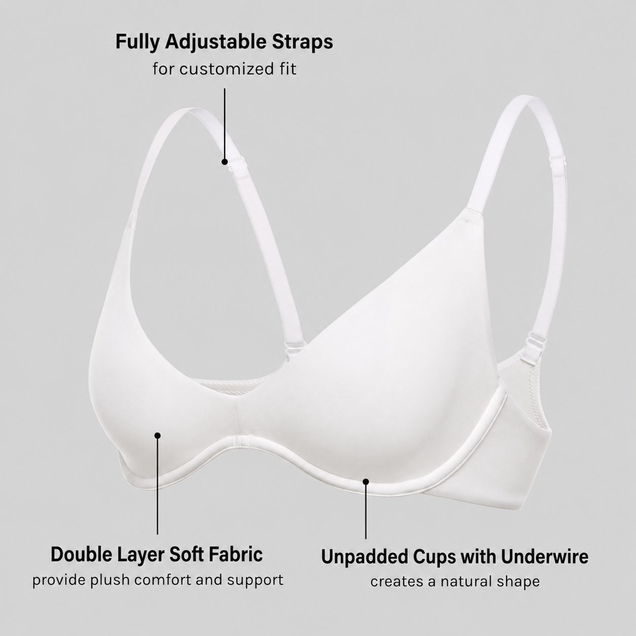 Unlined Plunge Bra