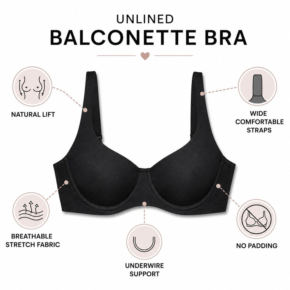 Unlined Balconette Bra