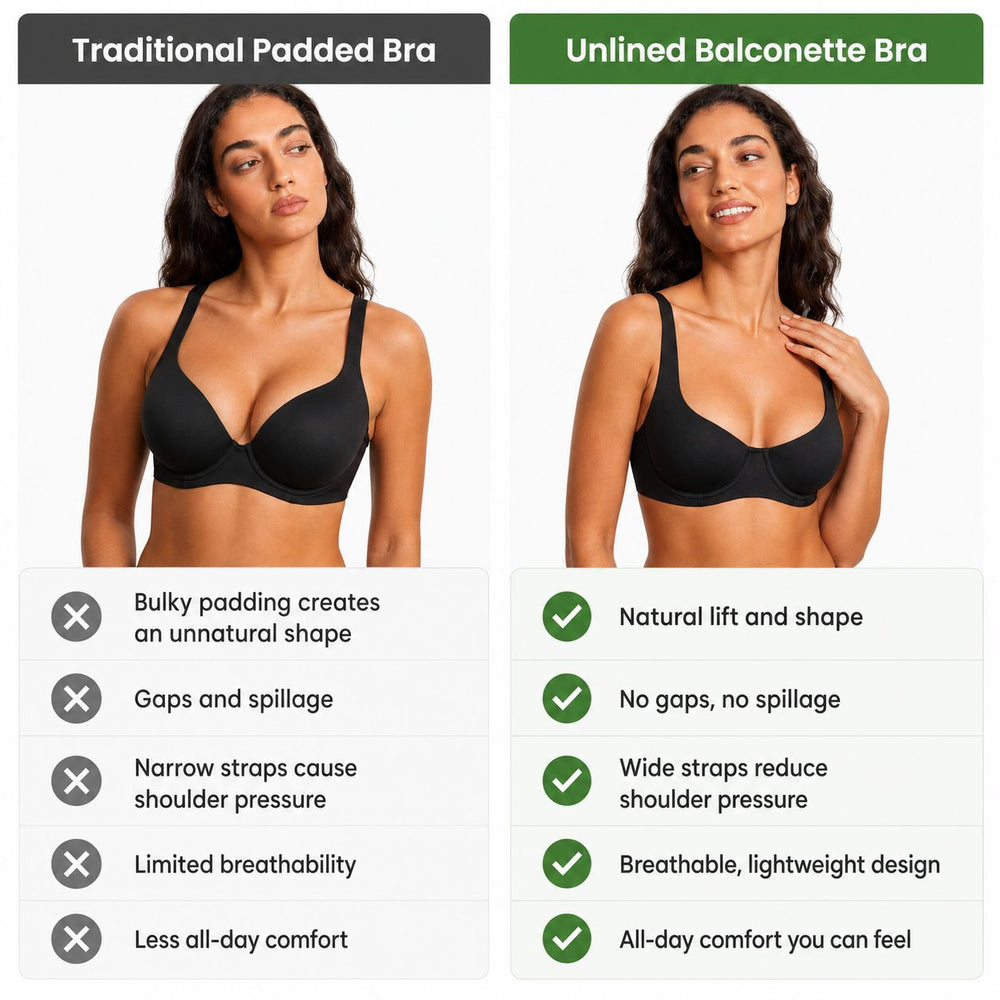 Unlined Balconette Bra