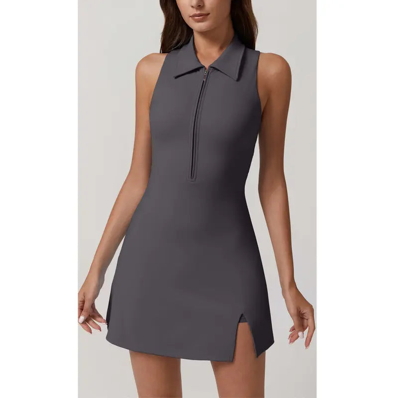 Zip Front Tennis Dress